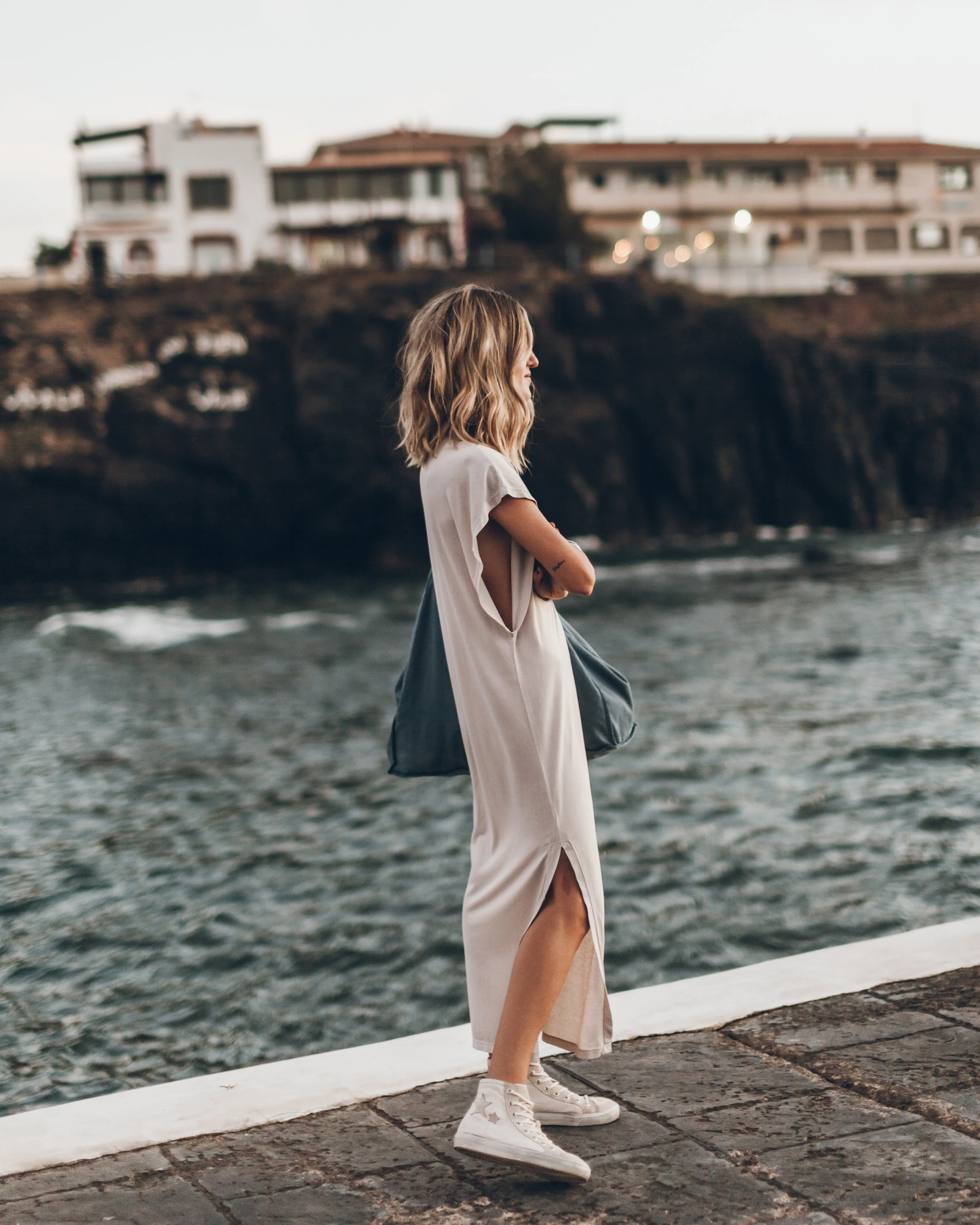 The Light Long Batwing Dress