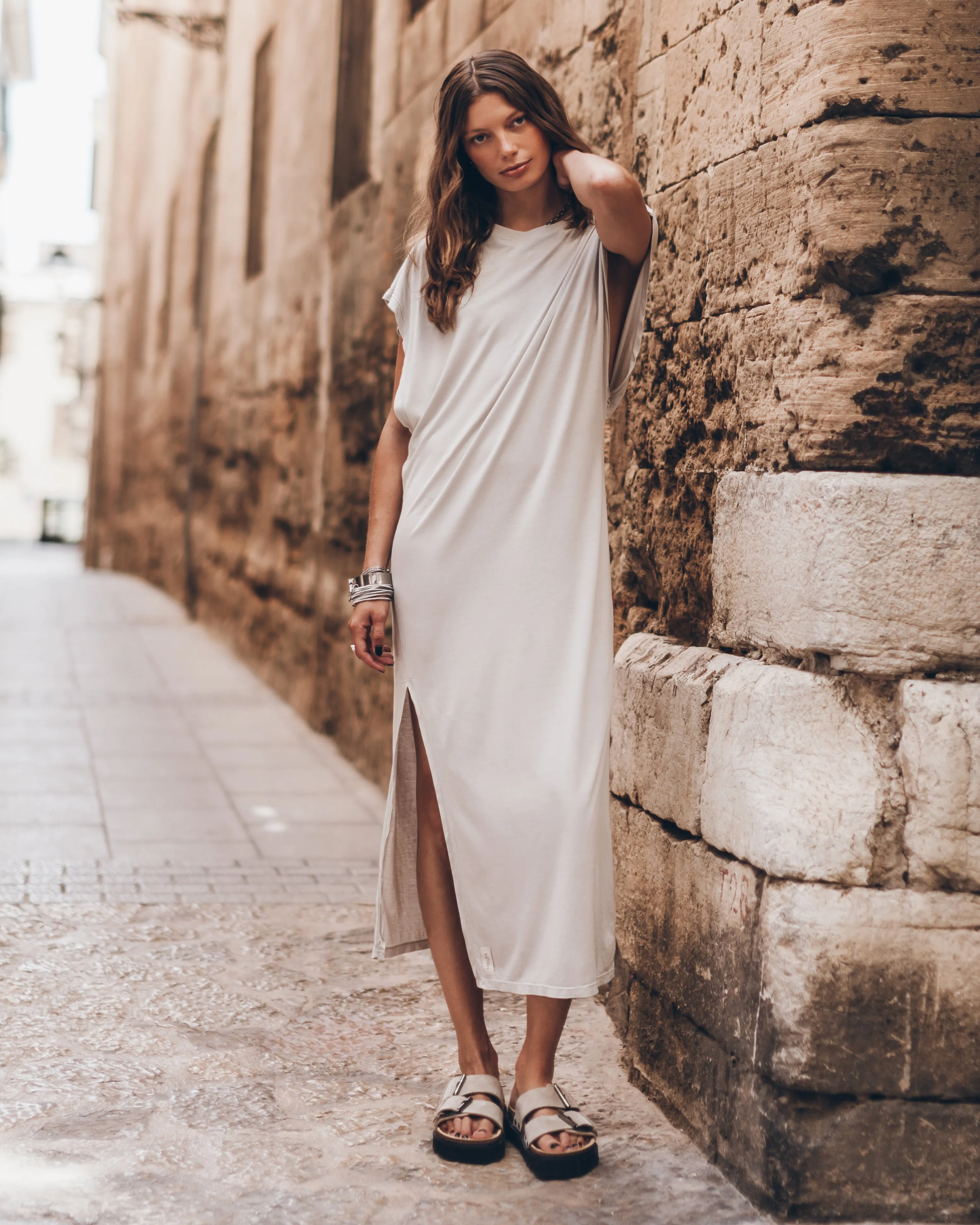 The Light Long Batwing Dress