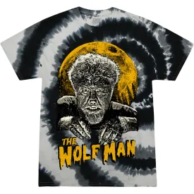 THE WOLF MAN: SAVAGE BEAST - T-SHIRT (SILVER SCREEN TIE DYE)