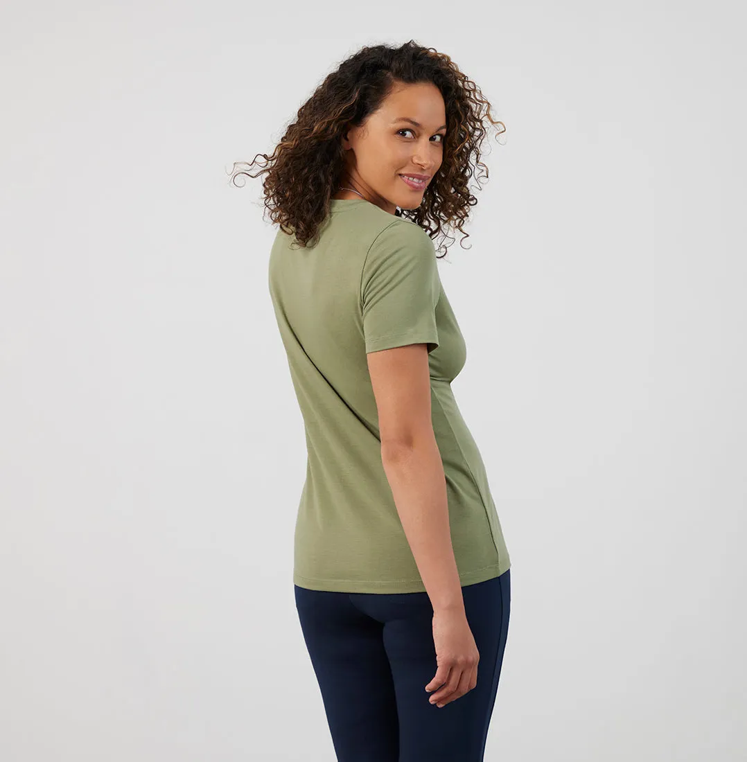 Threshold Crew Neck T-Shirt Standard Fit - Sage Green