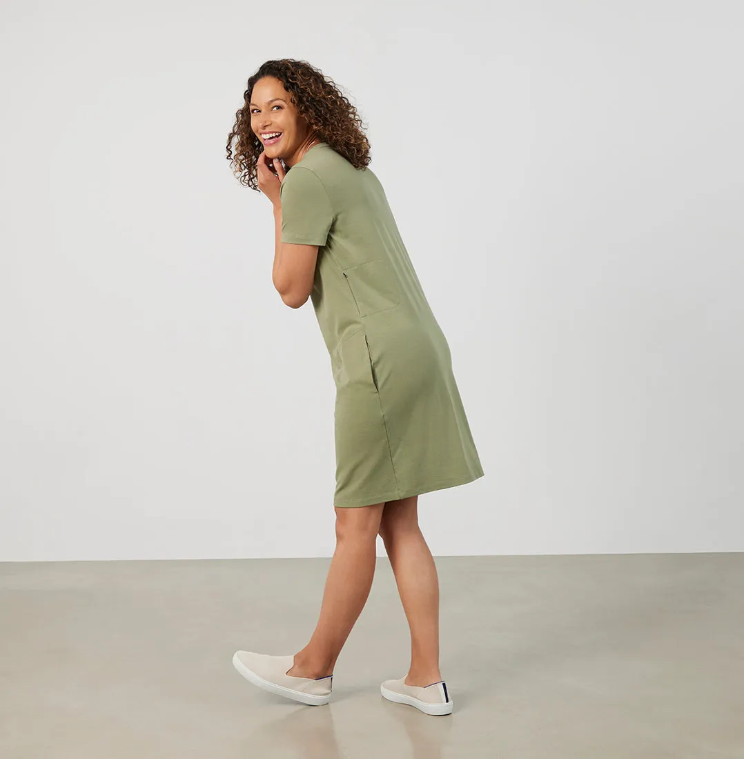 Threshold T-Shirt Dress Standard Fit - Sage Green