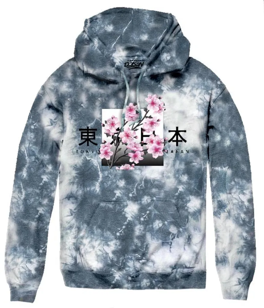 TOKYO CHERRY BLOSSOM KANJI BOX HOODS