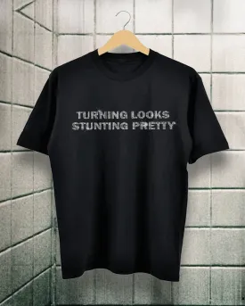 'TURNING LOOKS' Rhinestone T-shirt