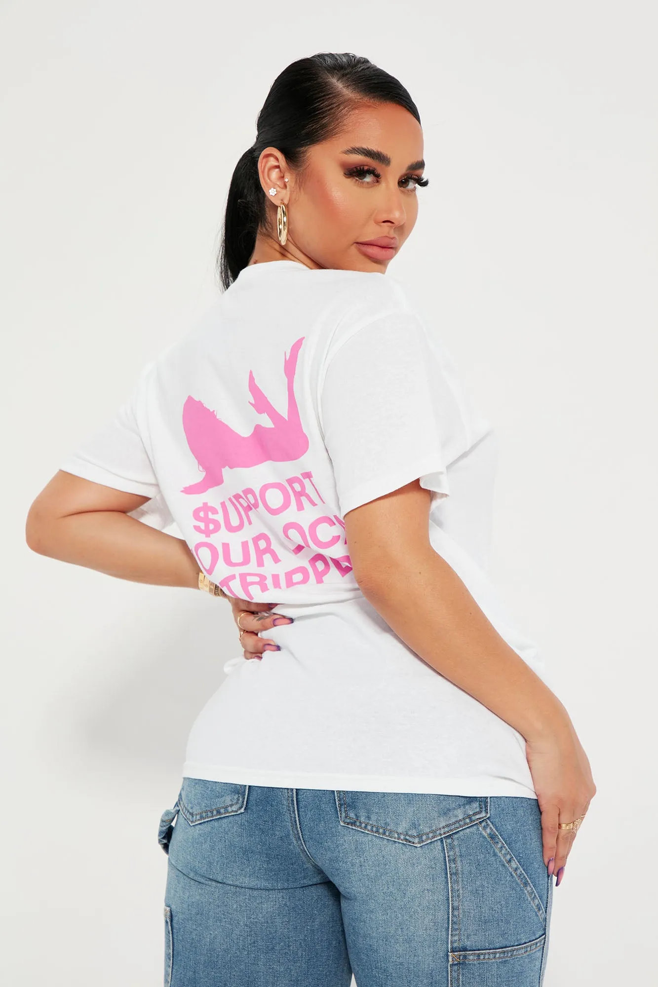 $upport Your Local Strippers T-Shirt - White