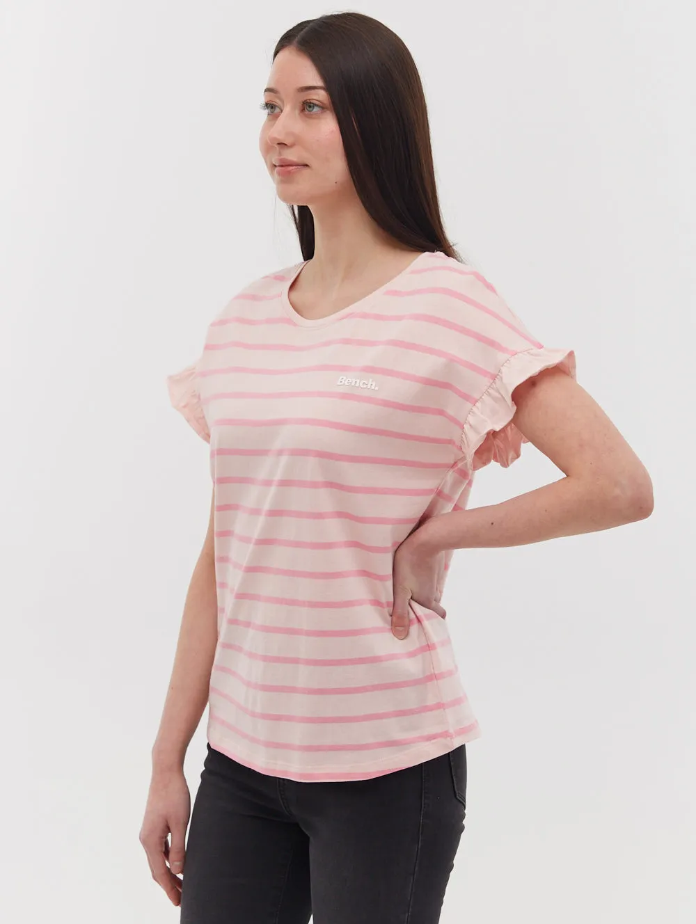 Velmina Ruffle Sleeve T-Shirt