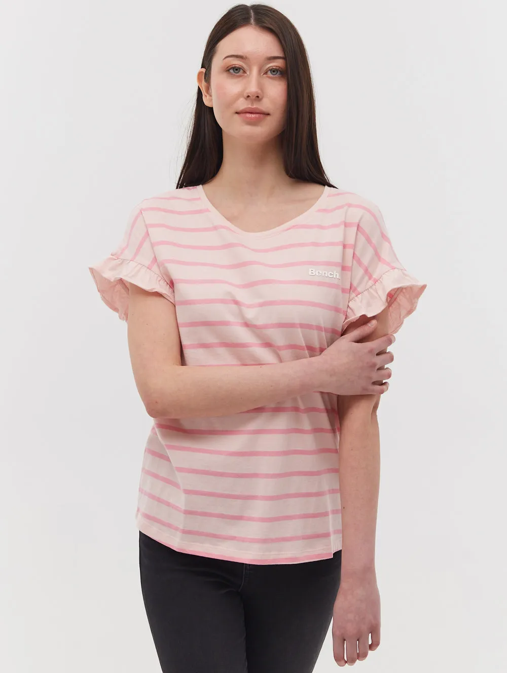 Velmina Ruffle Sleeve T-Shirt