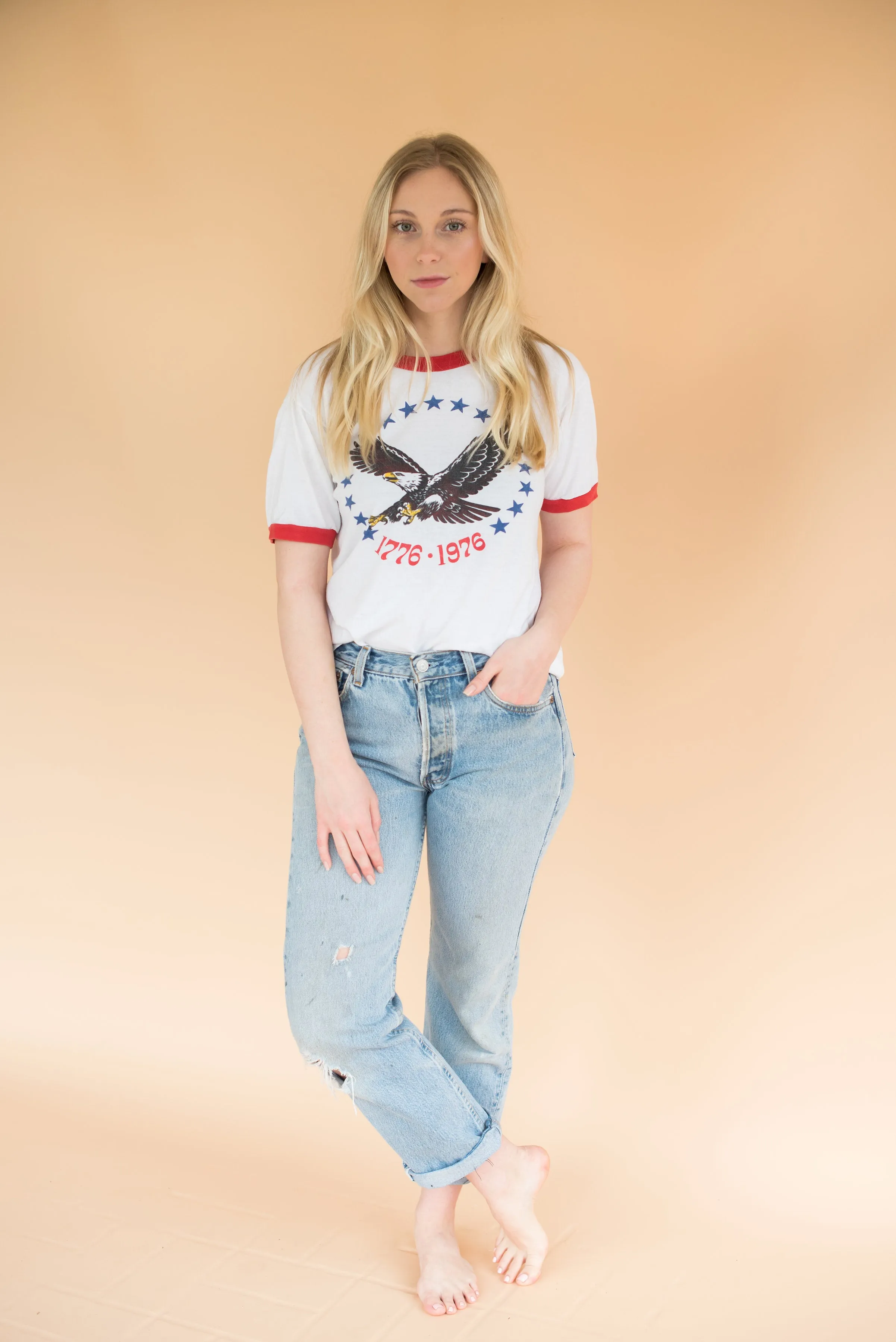 Vintage 1970s Ringer Tee