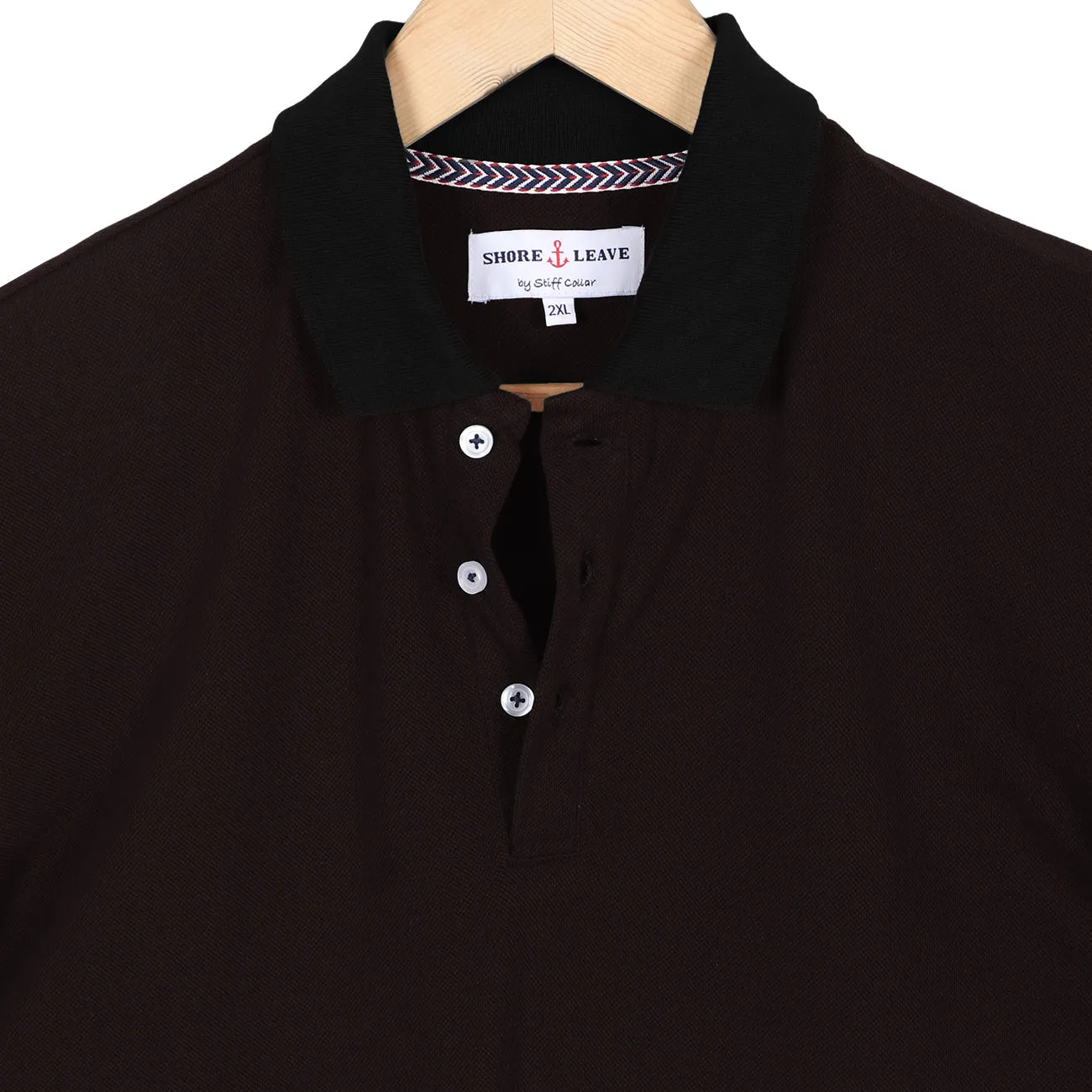 Walnut Brown Premium Cotton Polo T-Shirt