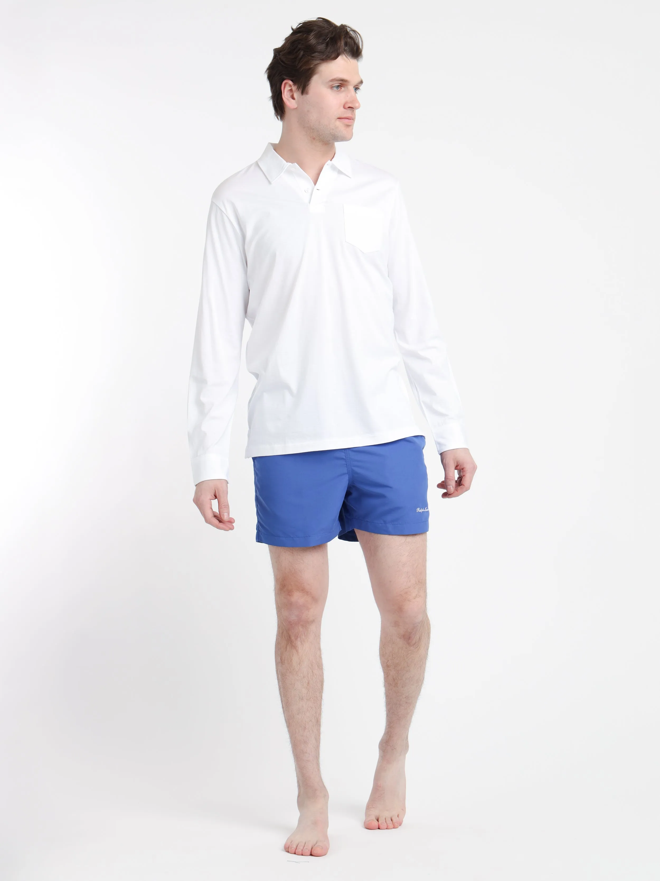 White Lisle Pocket Polo Shirt