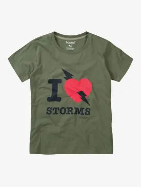 Women's I Love Storms Organic T-shirt