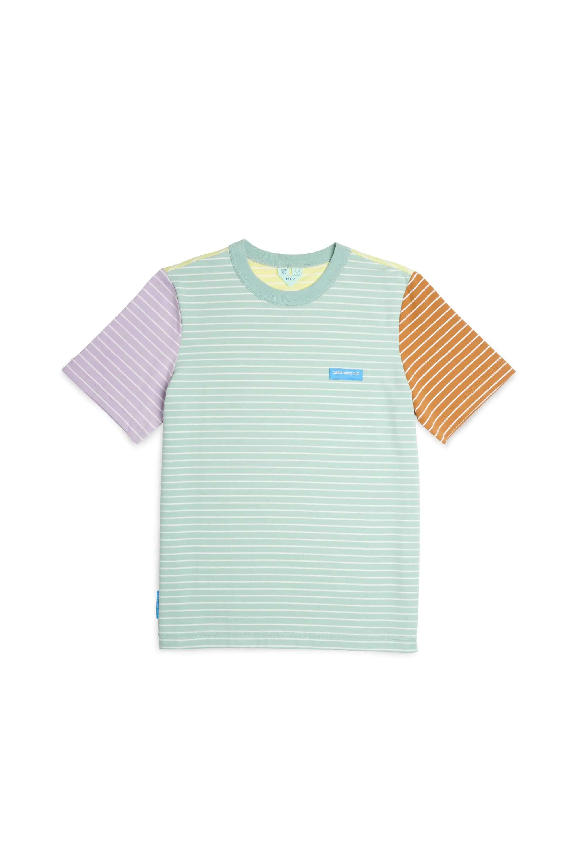 Womens STND01 Colourblock Striped T Shirt