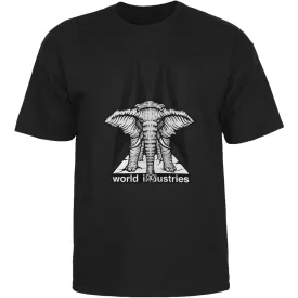 World Industries Elephant on the Edge Mike Vallely by Prime Wood T-Shirt Black- Camiseta